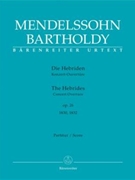 Hebrides Overture by Mendelssohn Felix for Full Score