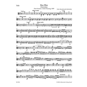 Ruy Blas -Overture- (Versions 1 and 2) by Mendelssohn Felix for