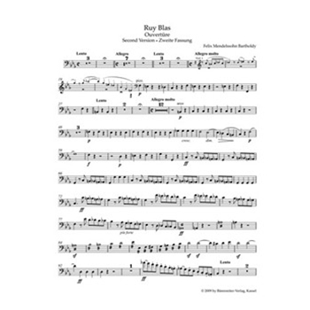 Ruy Blas -Overture- (Versions 1 and 2) by Mendelssohn Felix for
