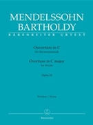 Overture In C Major For Winds Opus 24 by Mendelssohn Felix for Full Score