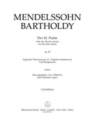 Der 42. Psalm "Wie der Hirsch schreit" (Psalm 42 "As the Hart Pants") op. 42 by Mendelssohn Felix for