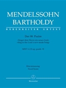 Psalm 98 Sing to the Lord a new-made Song op. posth. 91 MWV A 23 by Mendelssohn Felix - Anonymous - for SATB Score