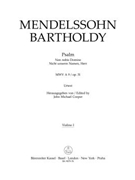 Psalm "Non noto Domine" / "Nicht unserm Namen Herr" op. 31 MWV A 9 by Mendelssohn Felix for