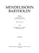 Psalm "Non noto Domine" / "Nicht unserm Namen Herr" op. 31 MWV A 9 by Mendelssohn Felix for