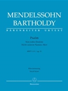 Psalm "Non nobis Domine" Op.31 MWV A9 by Mendelssohn Felix - Mendelssohn Barthold - for Score