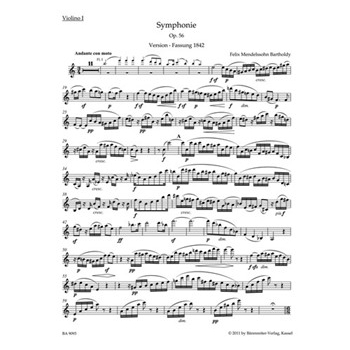 Symphony A minor op. 56 "Scottish" (1842-1843) by Mendelssohn Felix for