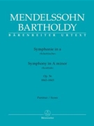 Symphony A minor op. 56 "Scottish" (1842-1843) by Mendelssohn Felix for 2Fl/2Ob/2c