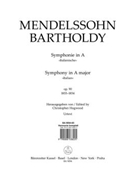 Symphony A major op. 90 "Italian" (1833-1834) by Mendelssohn Felix for