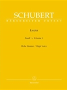 Lieder Volume 1 by Schubert Franz for High Voice Collection
