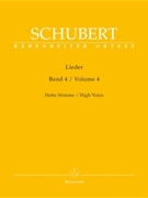 Lieder Volume 4 by Schubert Franz for High Voice Collection