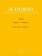 Lieder Volume 8 by Schubert Franz for High Voice