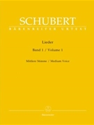 Lieder Volume 1 by Schubert Franz for Medium Voice