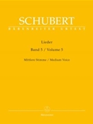 Lieder Volume 5 by Schubert Franz for Medium Voice