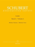 Lieder Volume 6 by Schubert Franz for Medium Voice