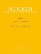 Lieder Volume 7 by Schubert for Medium Voice