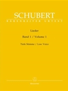 Lieder Volume 1 by Schubert Franz for Low Voice Collection