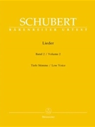 Lieder Volume 2 by Schubert Franz for Low Voice Collection