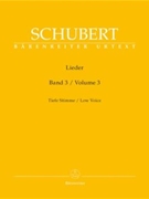 Lieder Volume 3 by Schubert Franz for Low Voice Collection