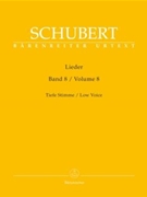 Lieder Volume 8 by Schubert Franz - Durr Walther - for Low Voice