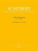 Schwanengesang by Schubert Franz for Low Voice Collection