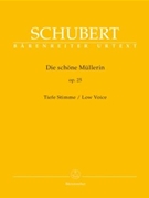 Die Schone Mullerin by Schubert Franz for Low Voice Collection