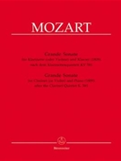 Grande Sonate After Clar Quintet Kv581 by Mozart Wolfgang Amadeus - Hogwood Christopher - for Clarinet Solo