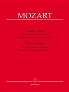 Grande Sonate After Clar Quintet Kv 581 (B-flat Version) by Mozart Wolfgang Amadeus for Clarinet Solo