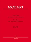 2 Duos After Kv 423424 by Mozart Wolfgang Amadeus - Berke Dietrich - for Str Duet