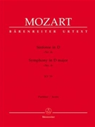 Symphony Nr. 4 D major K. 19 by Mozart Wolfgang Amadeus for Orch