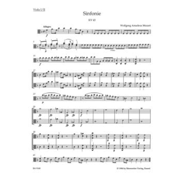 Symphony Nr. 6 F major K. 43 by Mozart Wolfgang Amadeus for