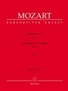 Symphony Nr. 6 F major K. 43 by Mozart Wolfgang Amadeus for Orch