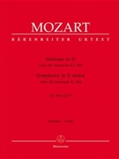 Symphony D major (based on Serenade K. 204 (213a)) by Mozart Wolfgang Amadeus for Orch