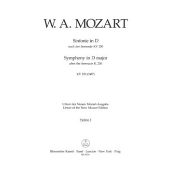 Symphony D major (based on Serenade K. 250 (248b)) by Mozart Wolfgang Amadeus for