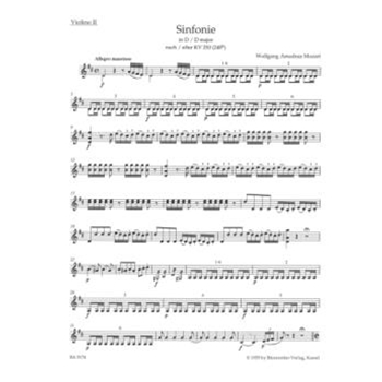 Symphony D major (based on Serenade K. 250 (248b)) by Mozart Wolfgang Amadeus for
