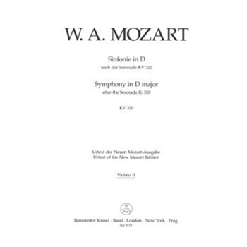 Symphony D major (based on Serenade K. 320) by Mozart Wolfgang Amadeus for