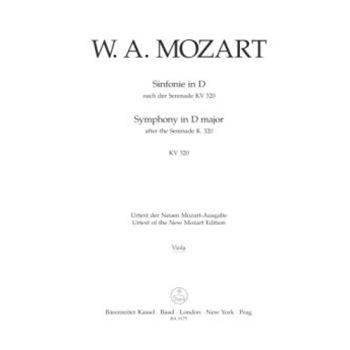 Symphony D major (based on Serenade K. 320) by Mozart Wolfgang Amadeus for