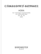 Hora fur 7-stimmiGes Frauenensemble mit (chorischem) Bass (2003) by Seither Charlotte for 4SSolo/3AS