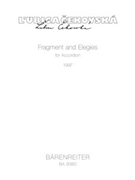 Fragment and Elegies for Accordion (1997) by Cekovska L'ubica for accordion