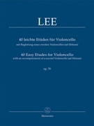40 Easy Etudes For Violoncello Opus 70 by Lee Sebastian - Rummel Martin - for Cello Method