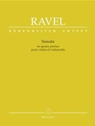 Sonata Pour Violon Et Violoncelle by Ravel Maurice for Str Duet