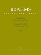 Sonata in E minor by Brahms Johannes for Cello Solo