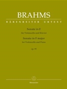 Sonate in F Major by Brahams for Cello and Piano