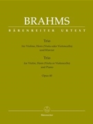 Trio Opus 40 by Brahms Johannes - Hogwood Christopher - for Piano Trio