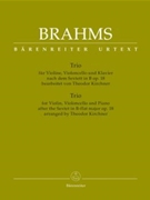 Trio after the Sextet in B-fl Maj Opus 18 by Brahms/Kirchner - Hogwood Christopher - for Piano Trio