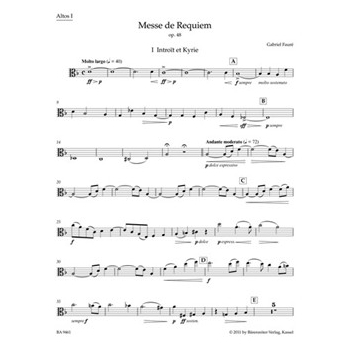 Requiem op. 48 (Version of 1900) by Faure Gabriel for