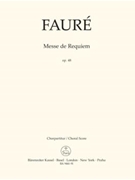 Messe de Requiem op. 48 (Version of 1900) by Faure Gabriel for SSolo/BarS