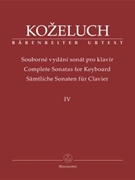 Complete Sonatas for Keyboard IV by Kozeluch for Piano (ed. Hogwood)