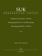 String Quartet #1 In B-flat Major Opus 11 by Suk Josef - Nouza Zdenek - for Str Quartet