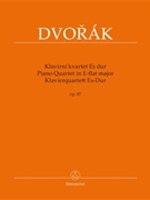 Piano Quartet In E-flat Major Opus 87 by Dvorak Antonin for Piano Quartet