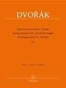 String Quartet #2 in B-fl Maj - Parts by Dvorak Antonin for Str Quartet